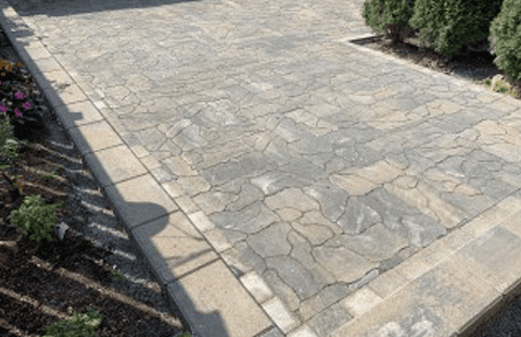 Multi size interlock slabs