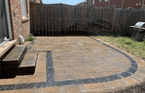 Round backyard patios