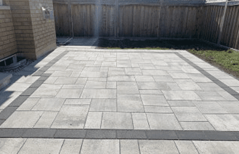 Interlock patio