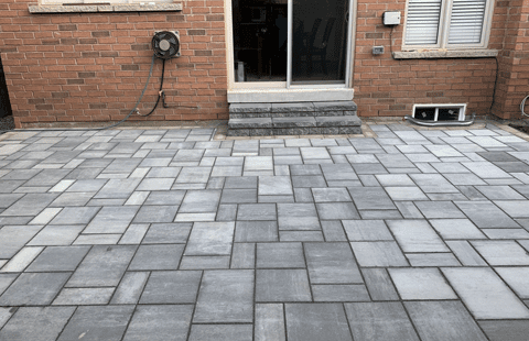 grey interlocking stones