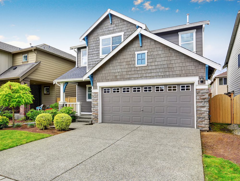 High-quality concreate driveway