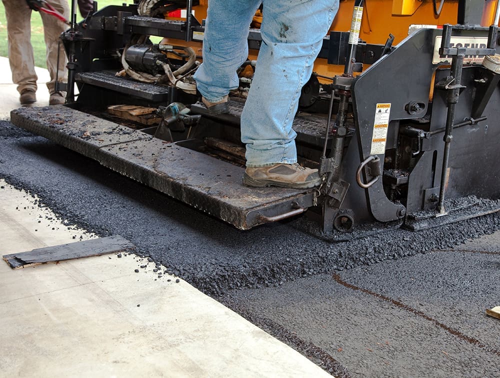 Asphalt driveway installation process