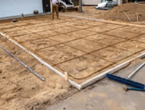 Concrete driveway installation process