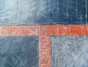 Coloured pavers