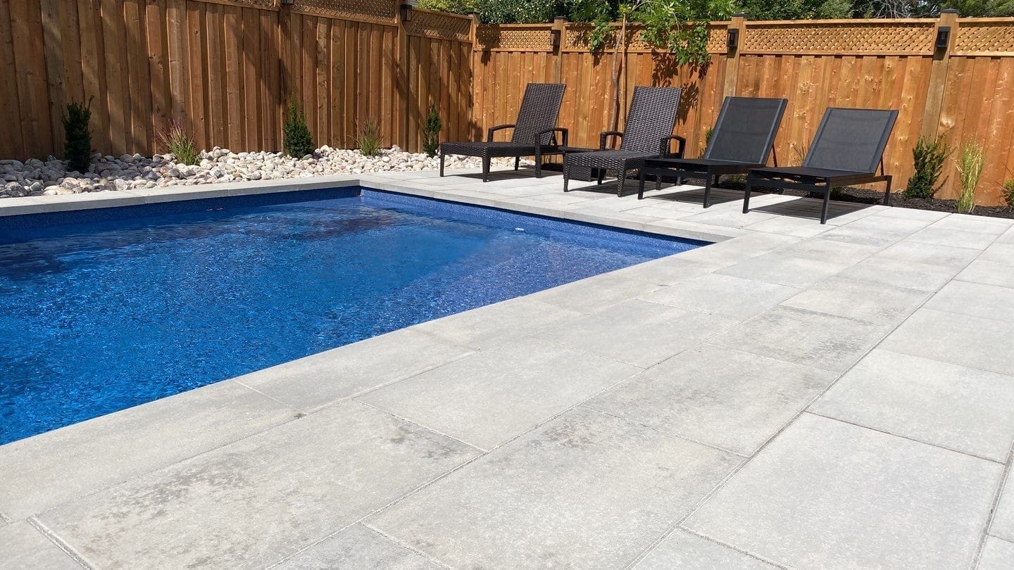 Modern Patio Slab Pool Deck