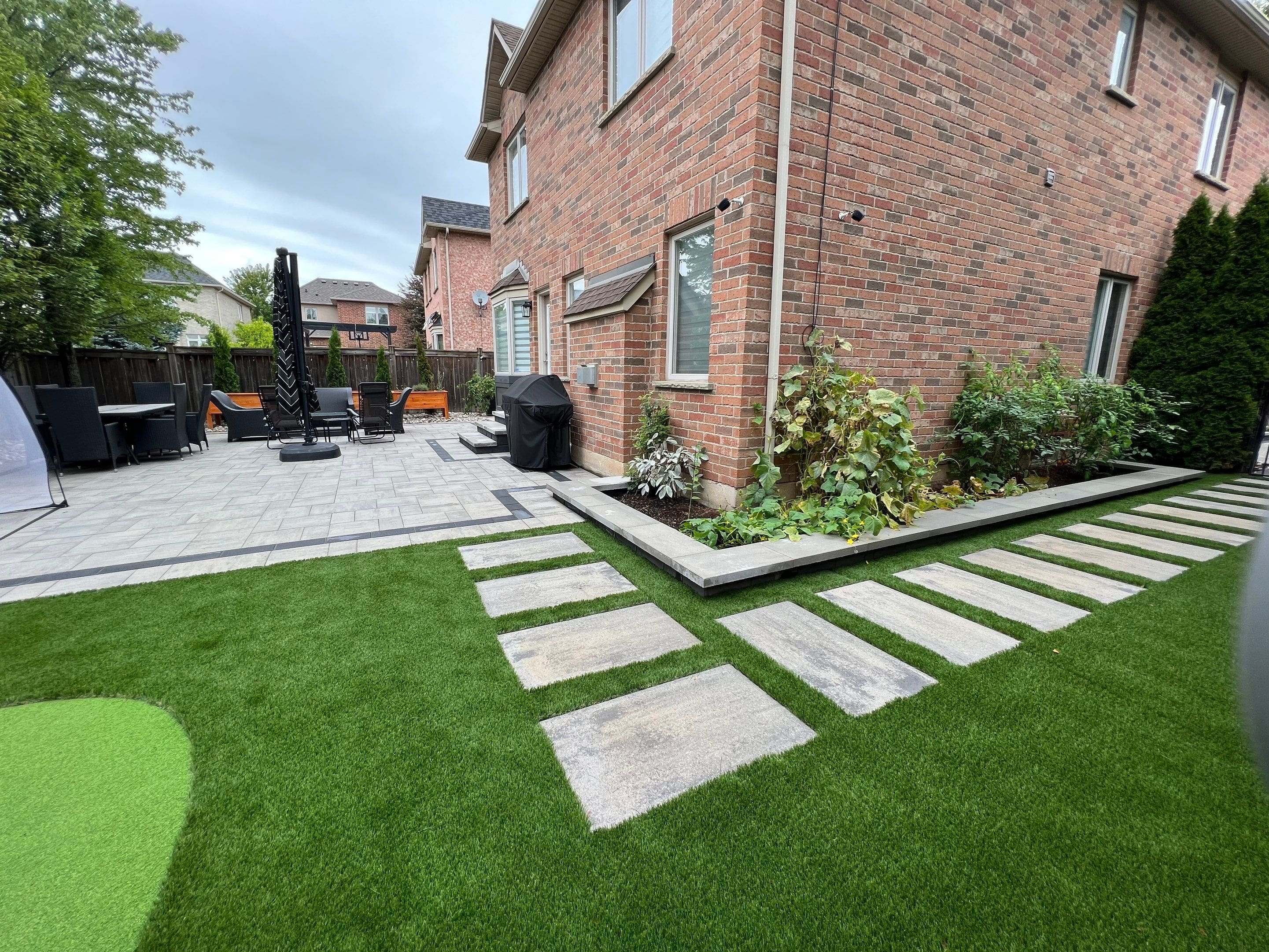 Property exemplifying Artificial Turf work